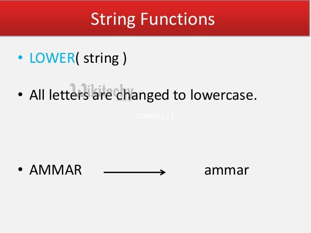  string function
